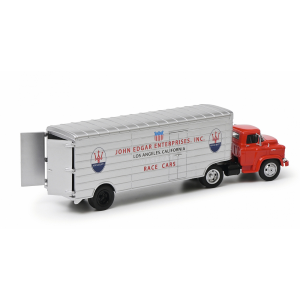 GMC TRUCK 1960 TEAM JOHN EDGAR MASERATI CAR TRANSPORTER 1:43 Schuco Camion Modellino