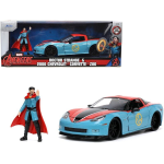 CHEVROLET CORVETTE MARVEL DOCTOR STRANGE BLUE/RED 1:24 Jada Toys Movie Modellino