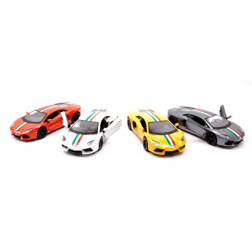 LAMBORGHINI AVENTADOR LP700-4 2013 "NAZIONALE" 1:38 (1 Modellino a Scelta) Kinsmart Modellismo Giocattolo Modellino