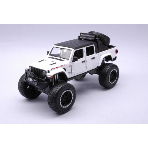JEEP GLADIATOR RUBICON 2021 WHITE 1:24 MotorMax Auto Stradali Modellino