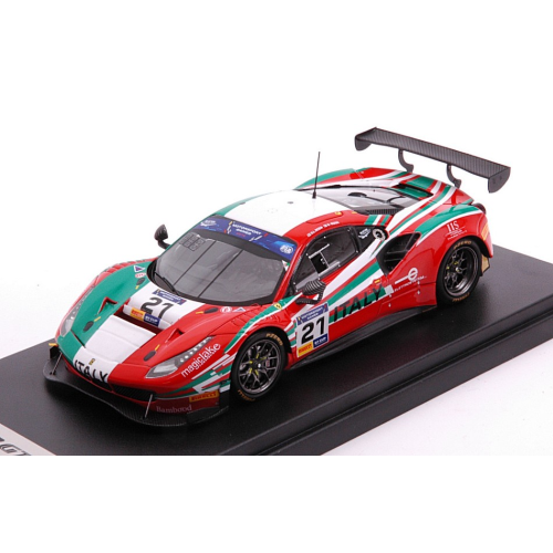 FERRARI 488 GT3 N.21 8h TEAM ITALY VALLELUNGA 2019 RODA SR./RODA JR.1:43 Looksmart Auto Competizione Modellino
