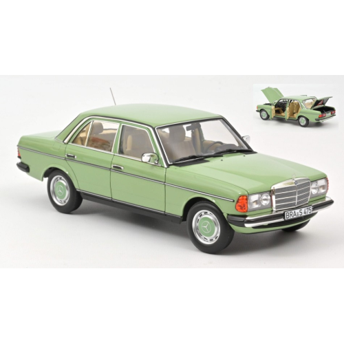 MERCEDES 200 1982 LIGHT GREEN 1:18 Norev Auto Stradali Modellino
