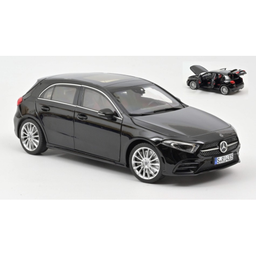 MERCEDES A-CLASS 2018 BLACK 1:18 Norev Auto Stradali Modellino