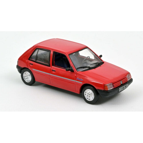 PEUGEOT 205 JUNIOR 1988 RED 1:43 Norev Auto Stradali Modellino