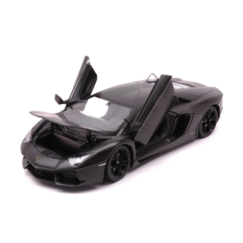 LAMBORGHINI AVENTADOR LP 700-4 2011 MATT BLACK 1:24 Welly Auto Stradali Modellino