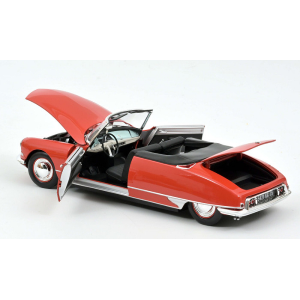 CITROEN DS 19 CABRIOLET 1961 CORAIL RED 1:18 Norev Auto Stradali Modellino