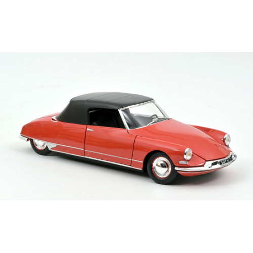 CITROEN DS 19 CABRIOLET 1961 CORAIL RED 1:18 Norev Auto Stradali Modellino
