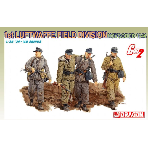 1st LUFTWAFFE FIELD DIVISION KIT 1:35 Dragon Kit Figure Militari Modellino