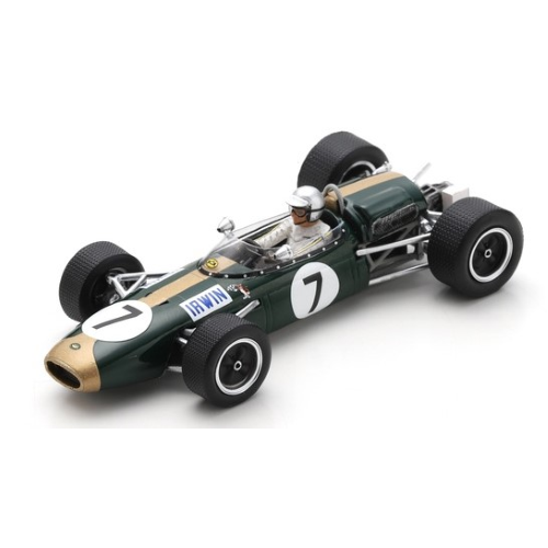 BRABHAM BT22 CHRIS IRWIN 1966 N.7 BRITISH GP 1:43 Spark Model Formula 1 Modellino