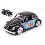 VW BEETLE 1959 "I LOVE THE 50s" GLOSSY BLACK 1:24 Jada Toys Movie Die Cast Modellino