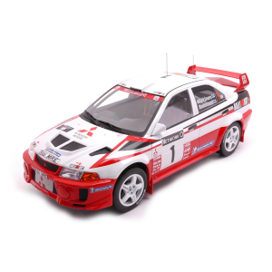 MITSUBISHI LANCER RS EVOLUTION V N.1 RAC RALLY 1998 MAKINEN/MANN.1:18 Ixo Model Auto Rally Modellino