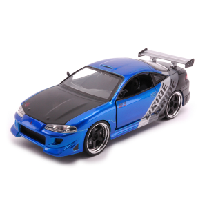 MITSUBISHI ECLIPSE 1995 BLUE/BLACK/SILVER 1:24 Jada Toys Auto Stradali Modellino