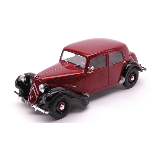 CITROEN TRACTION AVANT 11BL 1956 DARK RED/BLACK 1:24 Whitebox Auto d'Epoca Modellino
