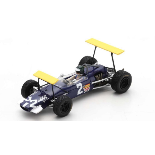 BRABHAM BT23C PIERS COURAGE 1968 N.2 WINNER BUENOS AIRES F2 1:43 Spark Model Formula 1 Modellino