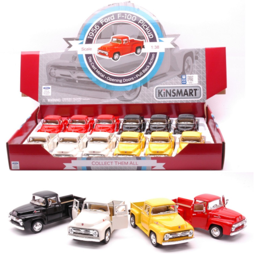 FORD F100 PICK UP 1956 COL.ASS.cm 12 (1 Modellino a Scelta) 1:38 Kinsmart Modellismo Giocattolo Modellino