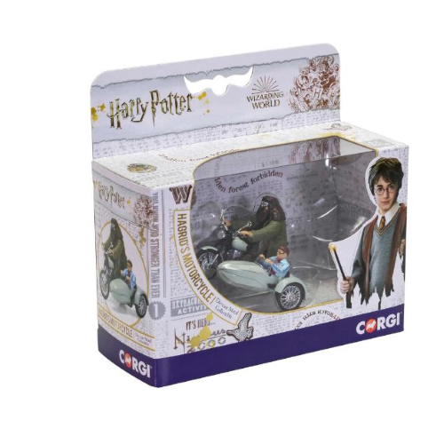 HARRY POTTER HAGRIDS MOTORCYCLE AND SIDECAR cm 6,5 Corgi Movie Modellino