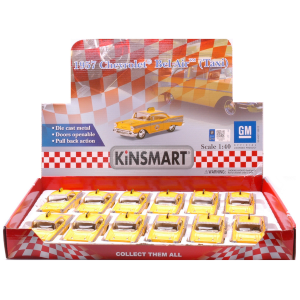 CHEVROLET BEL AIR 1957 TAXI cm 12 1:40 Kinsmart Modellismo Giocattolo Modellino