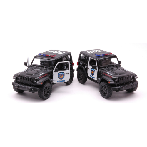 JEEP WRANGLER 2018 POLICE cm 12 (1 Model) 1:34 Kinsmart Modellismo Giocattolo Modellino