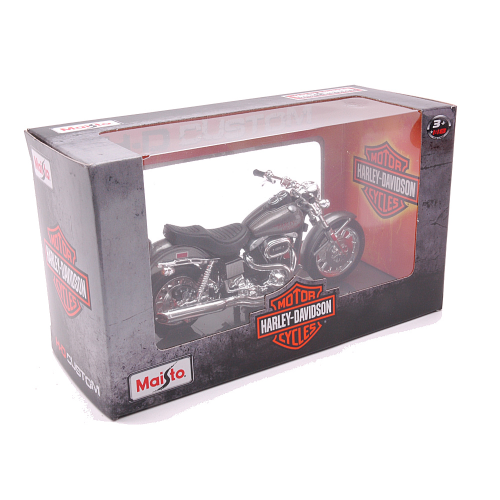 HARLEY DAVIDSON FXS LOW RIDER 1977 SILVERGUN 1:18 Maisto Moto Modellino