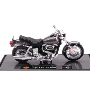 HARLEY DAVIDSON FXS LOW RIDER 1977 SILVERGUN 1:18 Maisto Moto Modellino