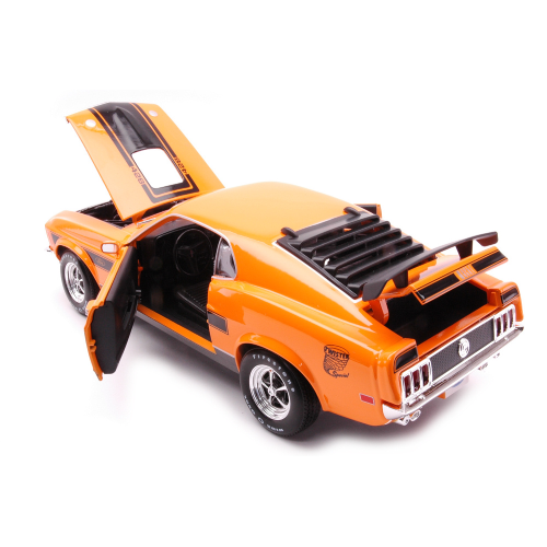 FORD MUSTANG MACH 1 1970 ORANGE 1:18 Maisto Auto Stradali Modellino