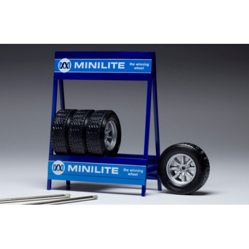 SET 4 WHEELS MINI LITE SILVER 1:18 Ixo Model Art.Vari Modellino