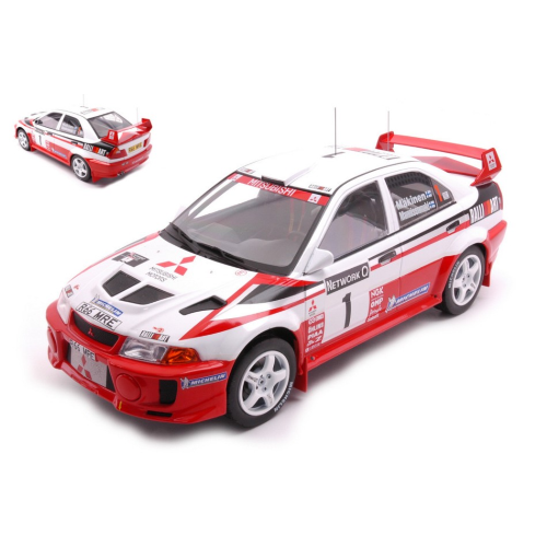 MITSUBISHI LANCER RS EVOLUTION V N.1 RAC RALLY 1998 MAKINEN/MANN.1:18 Ixo Model Auto Rally Modellino