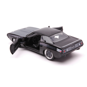 PLYMOUTH BARRACUDA 440 COUPE 1969 "FAST & FURIOUS 7" BLACK 1:32 Jada Toys Movie Modellino