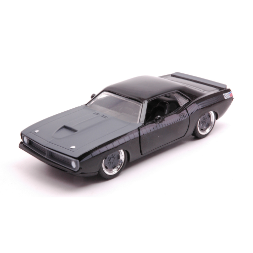 PLYMOUTH BARRACUDA 440 COUPE 1969 "FAST & FURIOUS 7" BLACK 1:32 Jada Toys Movie Modellino