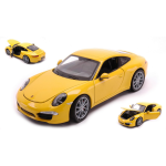 PORSCHE 911 CARRERA S (991) 2012 YELLOW 1:24 Welly Auto Stradali Modellino