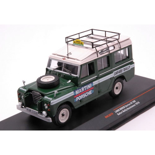 LAND ROVER II 109 TEAM PORSCHE MARTINI SAFARI RALLY 1978 ASSISTANCE 1:43 Ixo Model Auto Rally Modellino