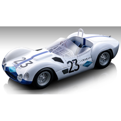 MASERATI BIRDCAGE TIPO 61 N.23 SEBRING GP 1960 S.MOSS/D.GURNEY 1:18 Tecnomodel Auto Competizione Modellino