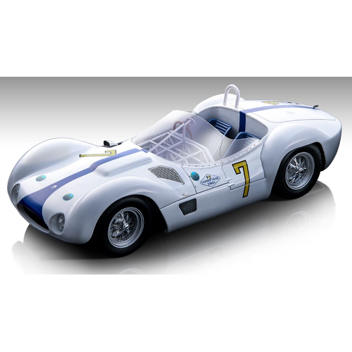 MASERATI BIRDCAGE TIPO 61 N.7 WINNER CUBA HAVANA GP 1960 S.MOSS 1:18 Tecnomodel Auto Competizione Modellino