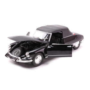 CITROEN DS 19 1956 SOFT TOP BLACK 1:24 Welly Auto Stradali Modellino