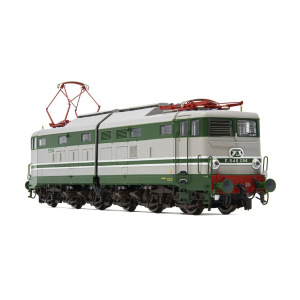 FS ELECTRIC LOCOMOTIVE E 646 2nd SERIES GREEN GREY ALUM. EPOCA IIIb 1:87 Rivarossi Treni Modellino