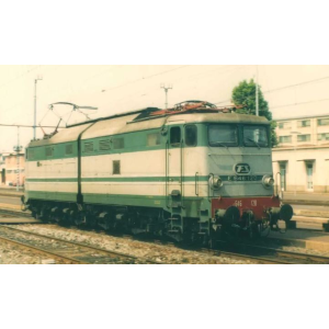 FS ELECTRIC LOCOMOTIVE E 646 2nd SERIES GREEN GREY ALUM. EPOCA IV 1:87 Rivarossi Treni Modellino