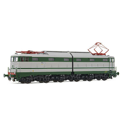 FS ELECTRIC LOCOMOTIVE E 646 2nd SERIES GREEN GREY ALUM. EPOCA IV 1:87 Rivarossi Treni Modellino