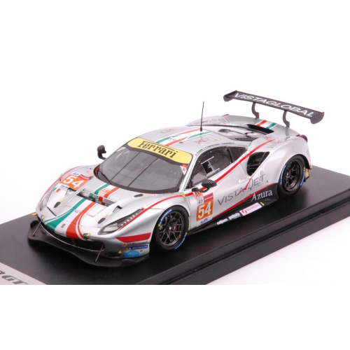FERRARI 488 GTE EVO N.54 LMGTE 24H LE MANS 2021 FLOHR/FISICHELLA/CASTELL.1:43 Looksmart Auto Competizione Modellino