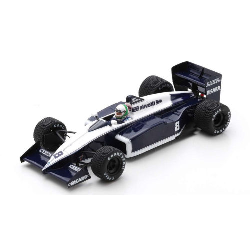BRABHAM BT56 ANDREA DE CESARIS 1987 N.8 3rd BELGIAN GP 1:43 Spark Model Formula 1 Modellino