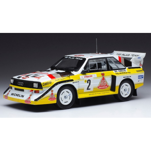 AUDI SPORT QUATTRO S1 N.2 RALLY MONTE CARLO 1986 ROHRL/GEISTDORFER1:24 Ixo Model Auto Rally Modellino