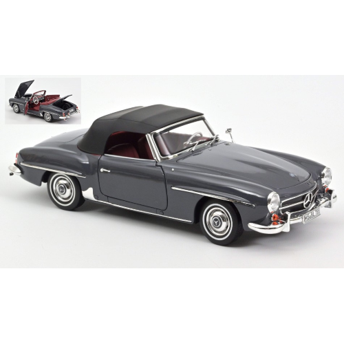 MERCEDES 190 SL 1957 GREY 1:18 Norev Auto Stradali Modellino