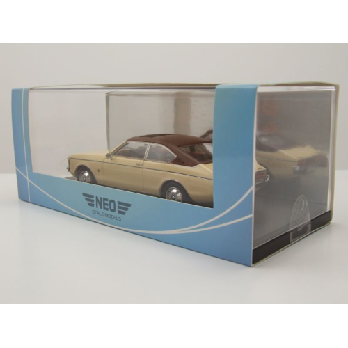 FORD GRANADA MKI COUPE 1972 BEIGE/BROWN 1:43 Neo Scale Models Auto Stradali Modellino