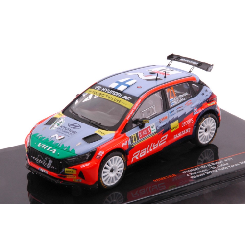 HYUNDAI i20 N RALLY 2 N.21 RALLY YPRES 2021HUTTUNEN/LUKKA 1:43 Ixo Model Auto Rally Modellino