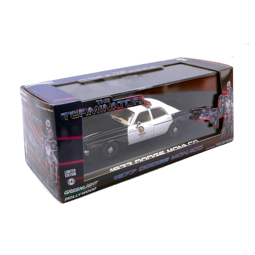 DODGE MONACO 1977 METROPOLITAN POLICE "THE TERMINATOR" 1984 1:43 Greenlight Movie Modellino