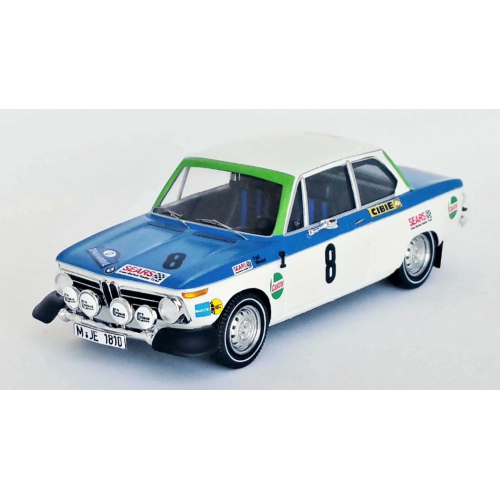 BMW 2002 TI N.8 5th ACROPOLIS RALLY 1972 FALL/WOOD 1:43 Trofeu Auto Rally Modellino