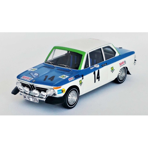 BMW 2002 TI N.14 ACROPOLIS RALLY 1972 AALTONEN/DAVENPORT 1:43 Trofeu Auto Rally Modellino