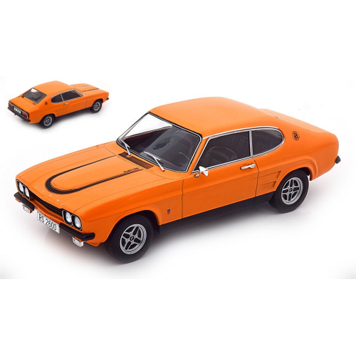 FORD CAPRI MKI RS2600 COUPE 1973 ORANGE/BLACK 1:18 ModelCarGroup Auto Stradali Modellino