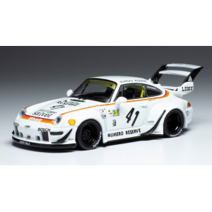 PORSCHE RWB 993 LBWK WHITE/DECALS 1:43 Ixo Model Auto Stradali Modellino