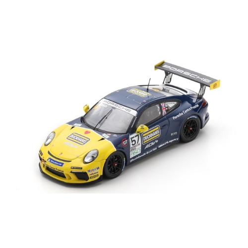 PORSCHE 911 GT3 CUP N.57 CARRERA CUP GREAT BRITAIN CHAMPION 2021 D.CAMMISH 1:43 Spark Model Auto Competizione Modellino