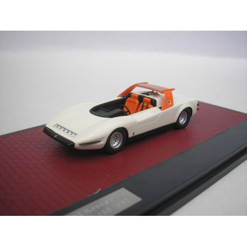 ALFA ROMEO P33 ROADSTER PININFARINA 1968 WHITE 1:43 Matrix Scale Models Auto Stradali Modellino